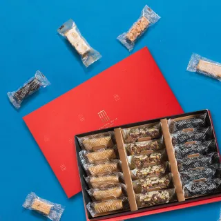 【CHU SHIN WU ER 無二】點心三部曲禮盒_紅(210g±3%)