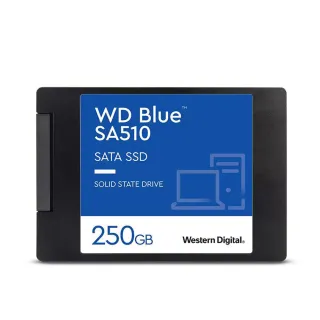 【WD 威騰】藍標 SA510 250GB 2.5吋SATA SSD(讀：550MB/s 寫：525MB/s)