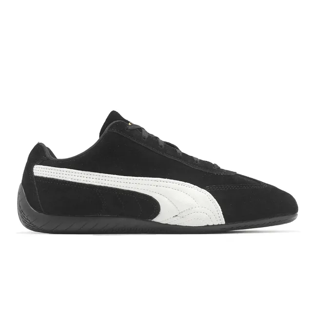 【PUMA】休閒鞋 Speedcat OG 男鞋 女鞋 黑 白 麂皮 復古 Rose著用款 賽車鞋(398846-01)