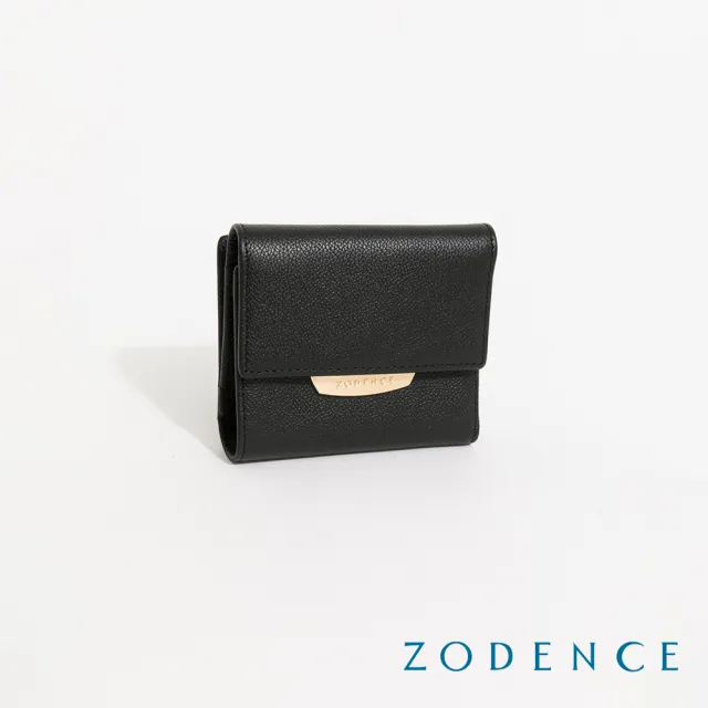 【ZODENCE 佐登司】NOVIA進口真皮三折迷你短夾(多色)