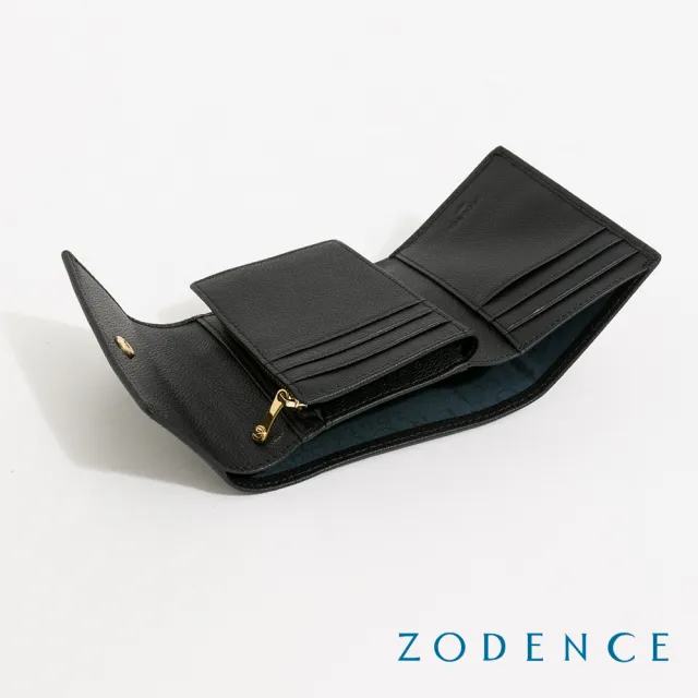 【ZODENCE 佐登司】NOVIA進口真皮三折多卡短夾(多色)
