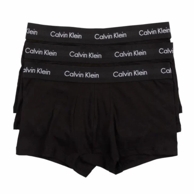 Calvin Klein CK Low Rise Trunk 男士 低腰短版 棉質合身四角內褲 精美盒裝 三件組(舒適好穿)