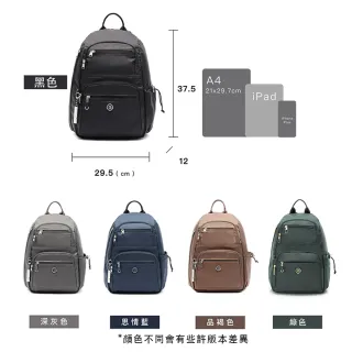 【BESIDE-U】經典 防盜後背包 防割 防盜後開式 RFID防盜隔層 輕量透氣減壓背帶(防盜、防潑水)