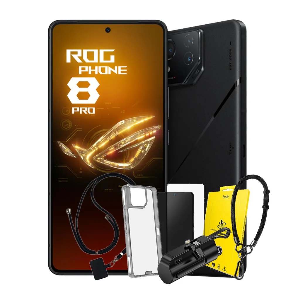 豪華組【ASUS 華碩】ROG Phone 8 Pro 5G 6.78吋(16G/512G/高通驍龍8 Gen3/5000萬鏡頭畫素/AI手機)