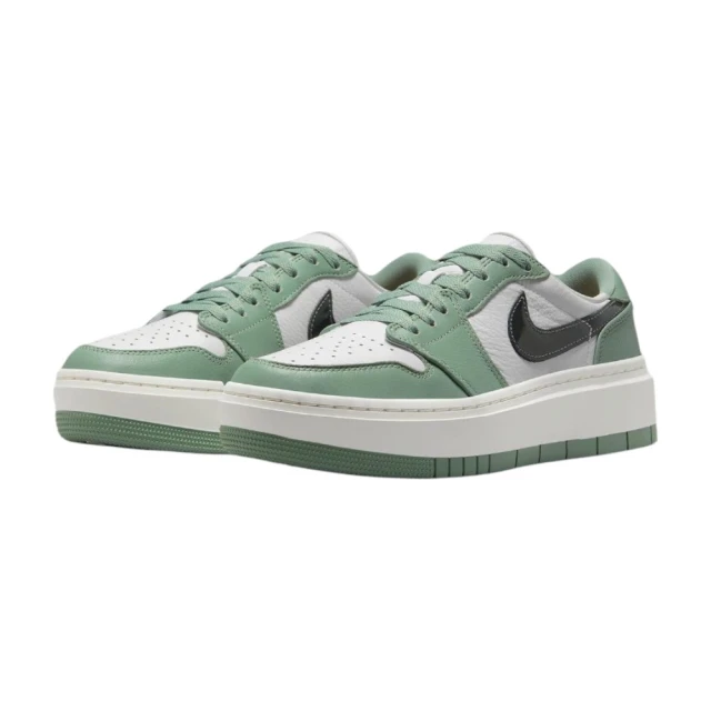 NIKE 耐吉 W Air Jordan 1 Elevate Low 綠白 厚底 DH7004-300(AJ1 增高 低筒 休閒鞋 女鞋)