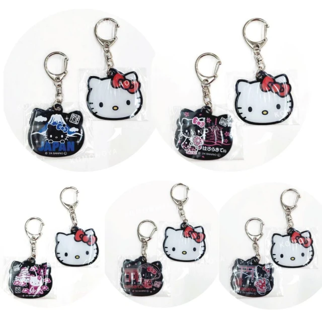 小禮堂 Sanrio 三麗鷗 Hello Kitty 大臉造型鑰匙圈 - 日本景點(平輸品)