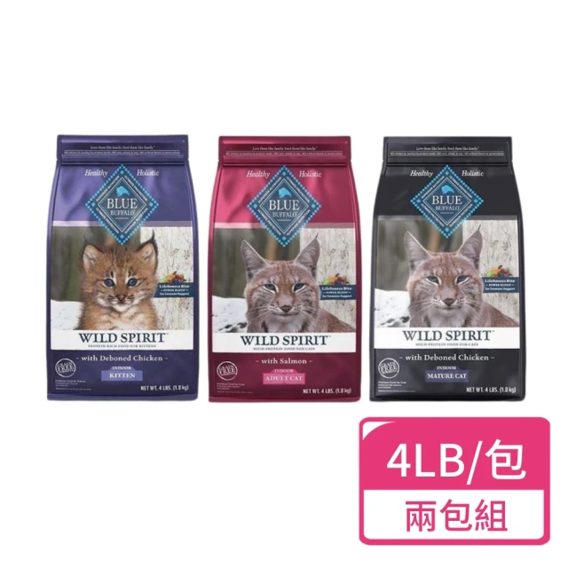 藍摯 原野精靈 無穀貓飼料 4磅；兩包組(貓飼料 無穀貓糧 寵物飼料)