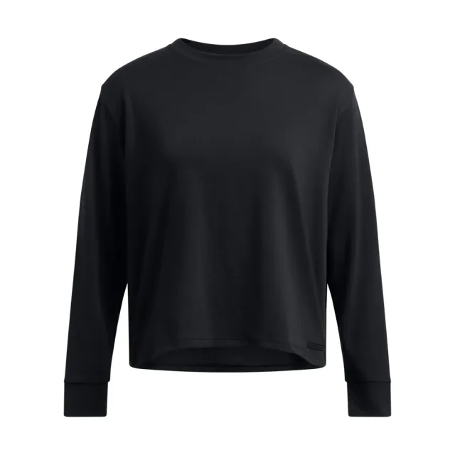 【UNDER ARMOUR】UA雙11精選 女 HW BOXY 長袖T-Shirt_1387017-001(黑色)