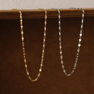 【UME.Acce】閃亮嘴唇鏈鈦鋼項鍊基本款(鈦鋼 項鍊 鈦鋼項鍊 嘴唇鍊 嘴唇項鍊 基本款)