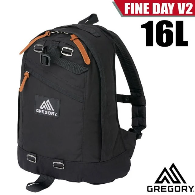 Gregory FINE DAY V2 日用雙肩休閒後背包16L_多口袋設計(137539-1041 黑)