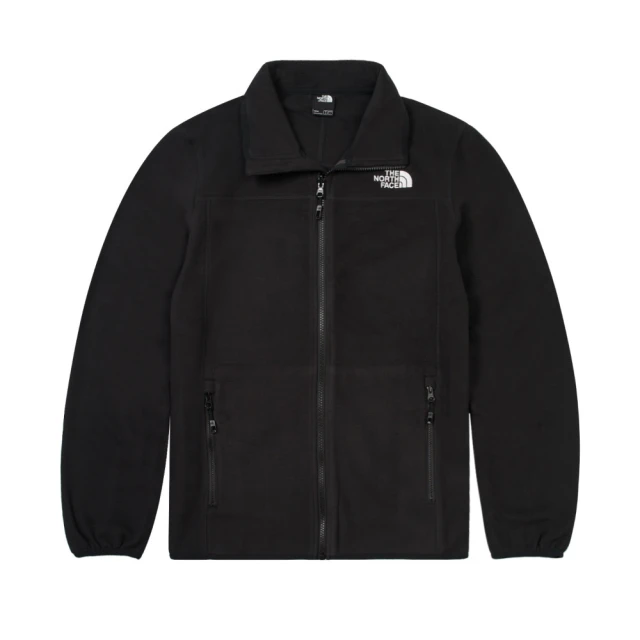 The North Face 北臉 外套 男 運動立領外套 抓絨 保暖 M 100 GLACIER FULL ZIP 黑 NF0A8AYK4H0