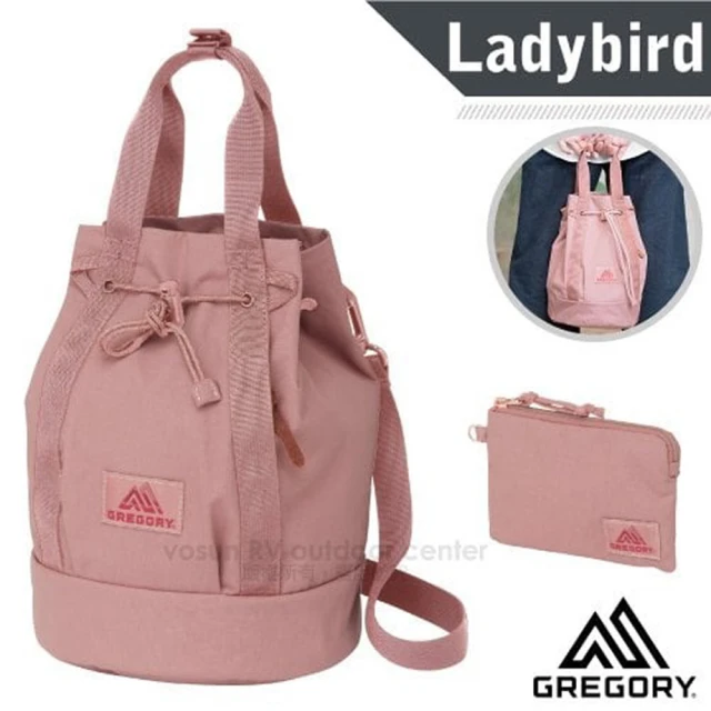 Gregory LADYBIRD 2WAY BUCKET 5L 兩用圓筒型水桶包+手挽袋.隨身提袋(131369 玫瑰粉)