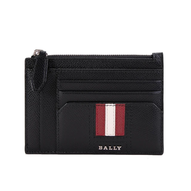 BALLY BALLY TROCK 多卡片夾層拉鍊卡夾零錢包-福利品(黑色)