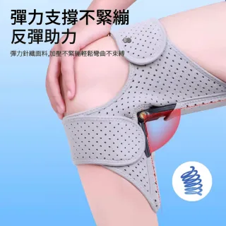 【ANTIAN】運動護膝髕骨登山爬樓跑步膝蓋助力器 關節保護彈簧護具 護膝帶 深蹲起身省力器(一入)
