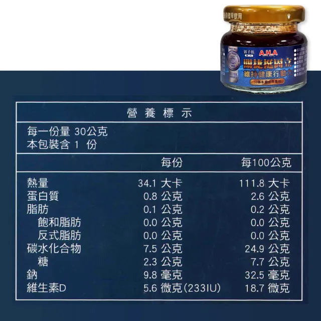 【亞洲健康王】第二代 AHA增股密關捷挺固立 單瓶(30g/瓶)