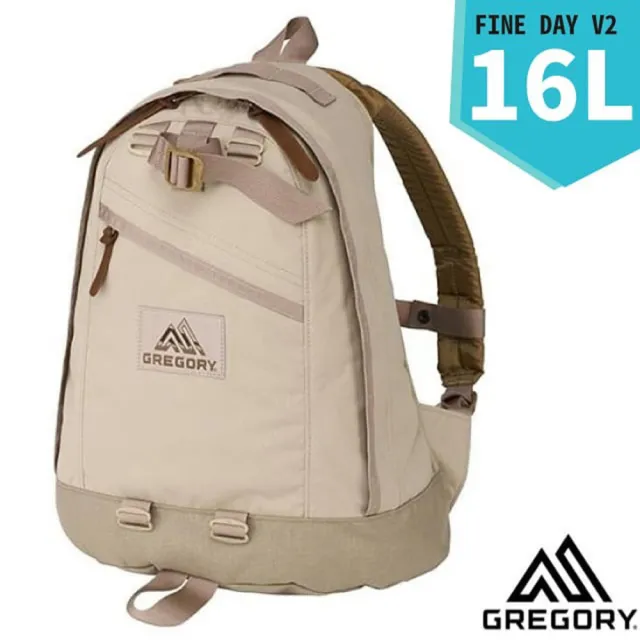 【Gregory】FINE DAY V2 日用雙肩休閒後背包16L_多口袋設計(137539-D434 漠沙色)