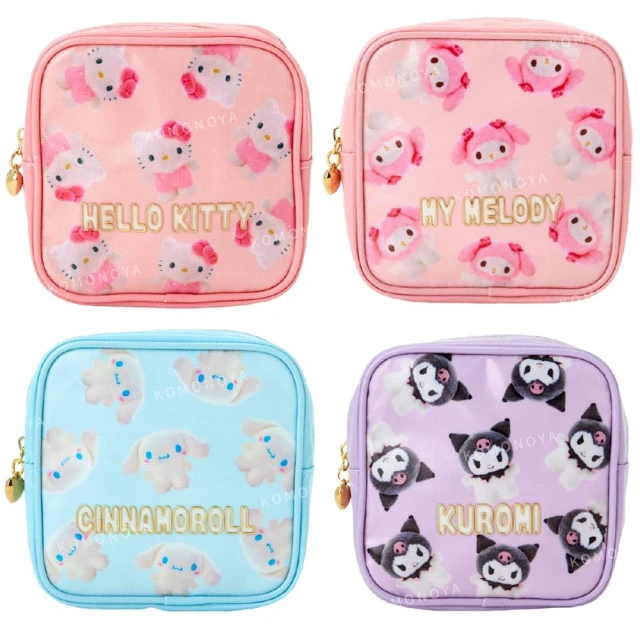 小禮堂 Sanrio 三麗鷗 尼龍兩用束口後背袋 - 格紋款