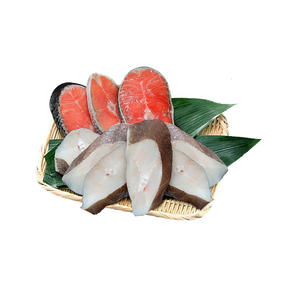 【優鮮配】無肚洞鮮魚拼盤20片(鮭魚10片+大比目魚10片)