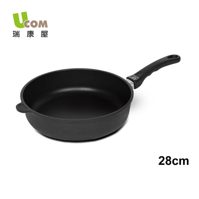 瑞康屋UCOM 德國黑魔法系列 不沾鍋-28cm 單柄平底鍋/深平底鍋