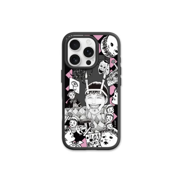 【RHINOSHIELD 犀牛盾】iPhone 15系列 SolidSuit背蓋手機殼/伊藤潤二系列-雙一的快樂(伊藤潤二)