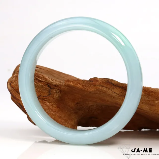 JA-ME】天然A貨翡翠冰種夢幻天空藍帶陽綠玉鐲#17.5-18(年終慶/年貨節