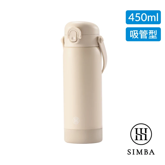 Simba 小獅王辛巴官方直營 TEENYLITE手提吸管不鏽鋼保溫瓶450ml(新品上市)