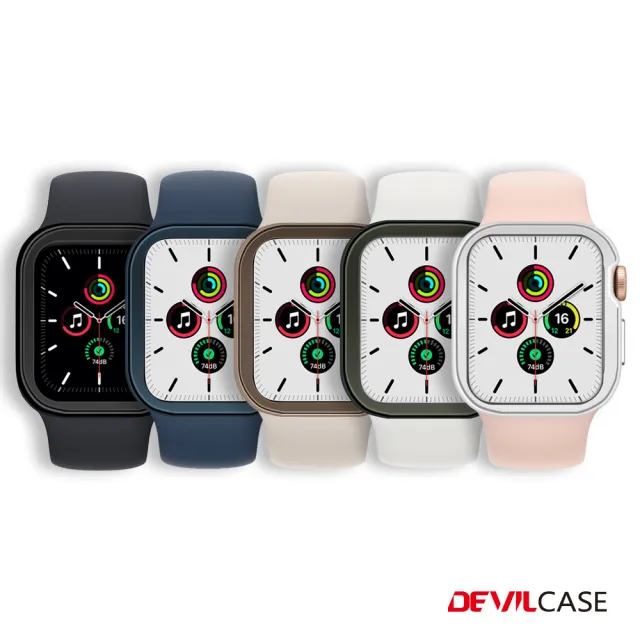 DEVILCASE 耐衝撃傷防止ケース Apple Watch Series 7 (45mm) (シルバー)