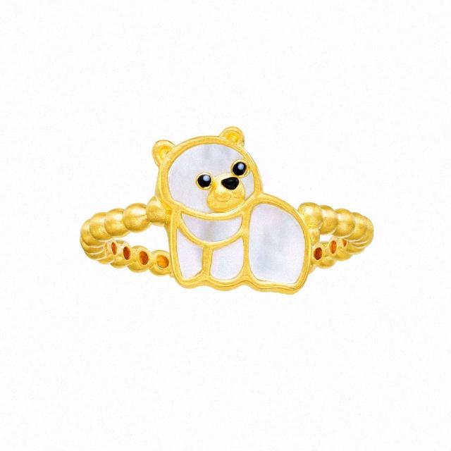 【Just Gold 鎮金店】冰川珍奇-北極熊 黃金戒指