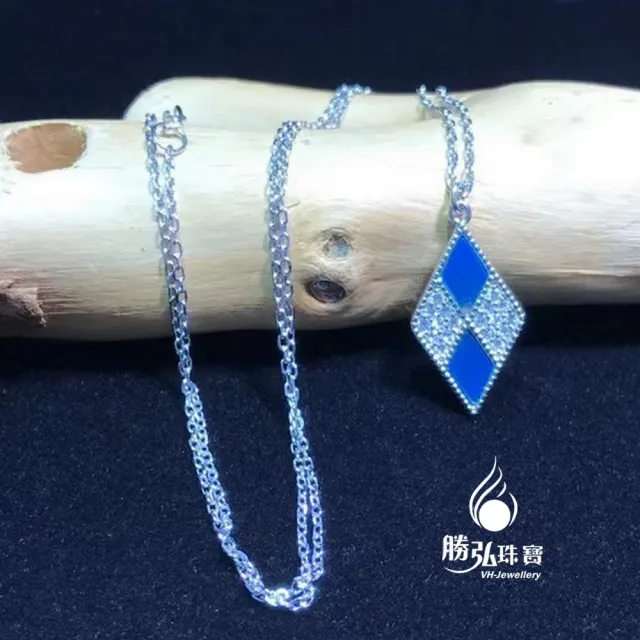 【勝弘珠寶】多明尼加天空藍藍珀之謎項鍊