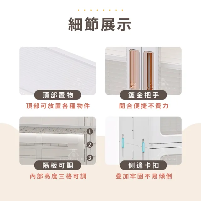 【享澄家居】特大款滾輪收納櫃-三層(sc4665)(置物櫃/收納櫃/櫥櫃/收納箱)