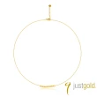 【Just Gold 鎮金店】緊緊相依 黃金項鍊(網路限定)