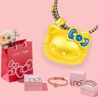 【Just Gold 鎮金店】Hello Kitty 50週年 黃金串珠(任選)