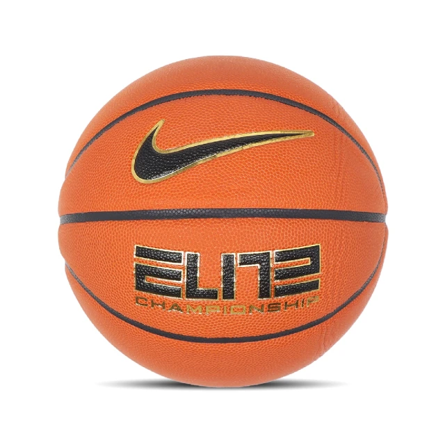 NIKE 耐吉 籃球 Elite Championship 2.0 橘 黑 金 室內用 橡膠 7號球(N100991389-107)