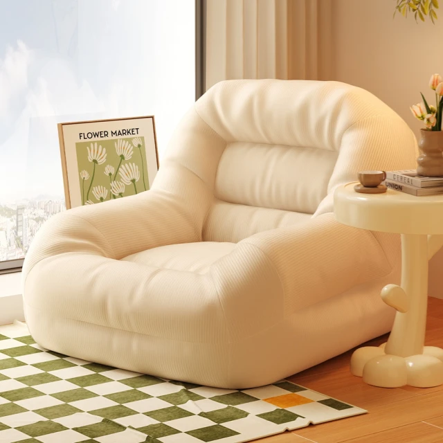 顛覆設計 卡爾斯簡約線條皮革沙發(單人座) 推薦