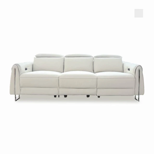 hoi! 好好生活 預購60天★林氏木業飽滿舒適頭層牛皮四人