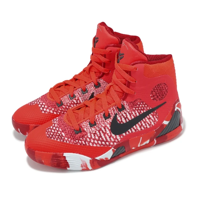 NIKE 耐吉 籃球鞋 Kobe 9 XI Elite GS 大童 女鞋 紅 Christmas配色(HJ9446-600)