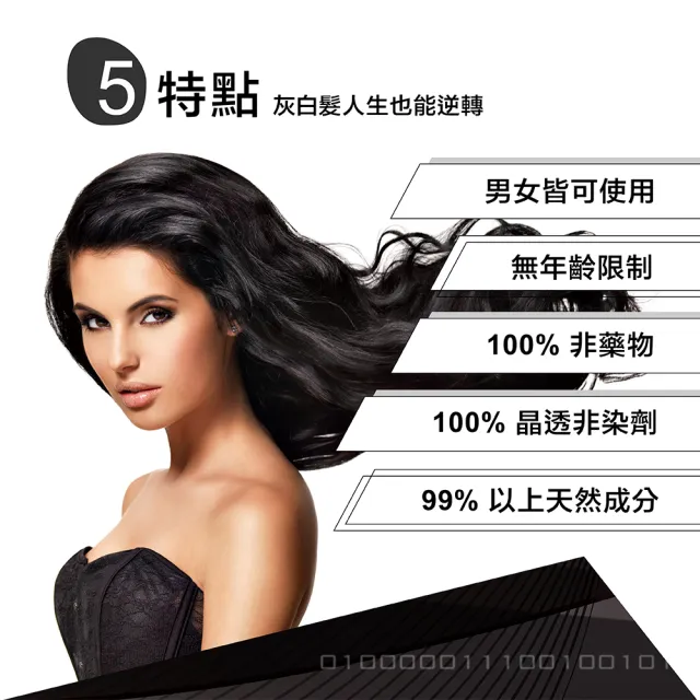 【MAVROS 烏麗絲】黑髮激黑精萃露30mlx2入組(非染劑、激黑抗白、黑髮素)