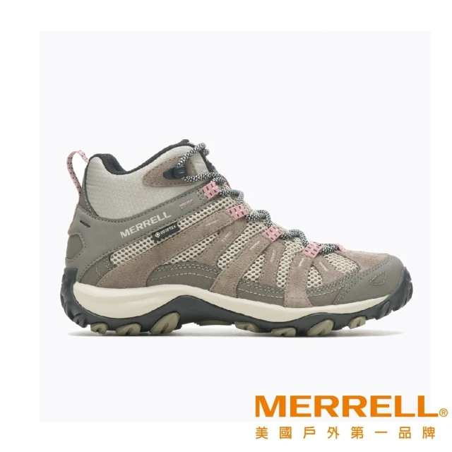 MERRELL ALVERSTONE 2 MID GORE-TEX☆ 防水中筒經典登山鞋 灰粉 女(ml037042)