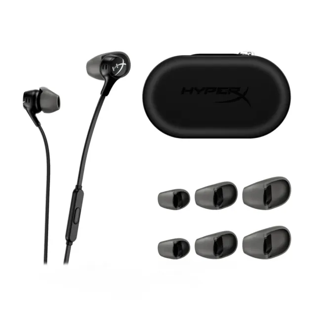 【HyperX】Cloud Earbuds II 電競入耳式附麥克風耳機 黑色(70N24AA)