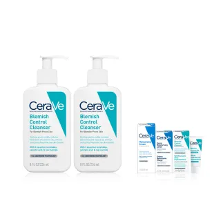 【CeraVe適樂膚】戰痘神器雙入組★淨膚白泥抗粉痘潔面露 236ml*2_D