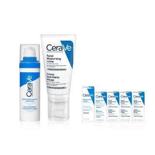 【CeraVe 適樂膚】臉部雙入組★全效水光B5玻尿酸修護精華 30ml+全效超級修護乳 52ml_B(保濕鎖水)