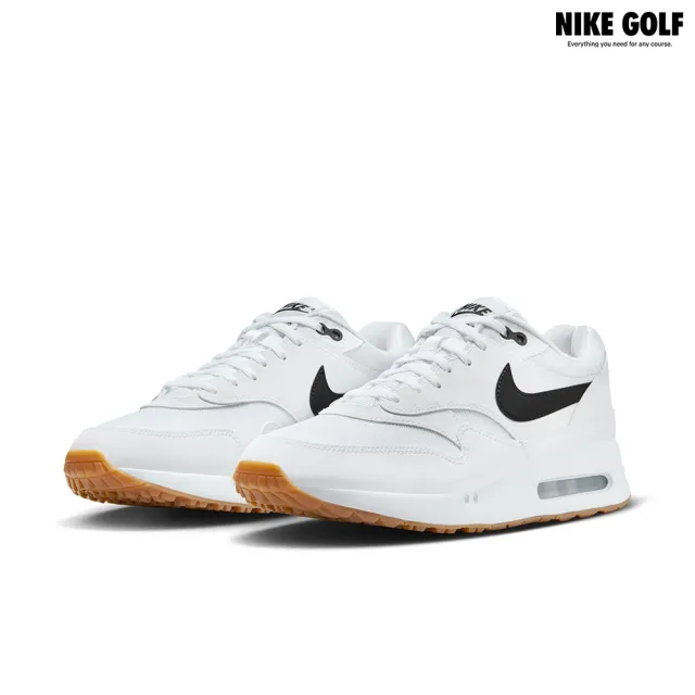 【NIKE GOLF】男款 Nike Air Max 186 OG G  Nike高爾夫球鞋(白色/黑色/膠棕色)