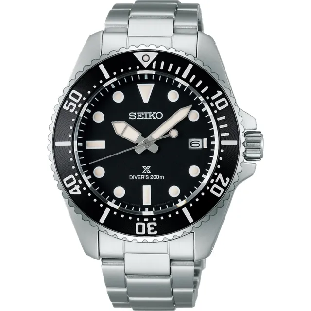 【SEIKO 精工】太陽能200米潛水手錶 -41mm(SNE597P1/V157-00A0D)
