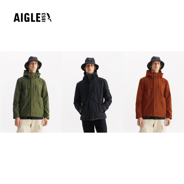 AIGLE 男防水透氣外套AG-FAA57 3色(男裝 Goretex 防水透氣外套)