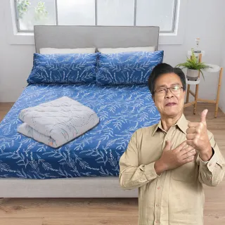【日本旭川】生命磁EX加強版石墨烯能量寢具超值組(妃皇絲 精梳棉 台灣製 遠紅外線值0.93)