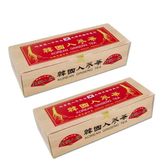【瀚軒】特選韓國人蔘茶5g*30包+嚴選美國西洋蔘茶 3g*50包(各1盒)