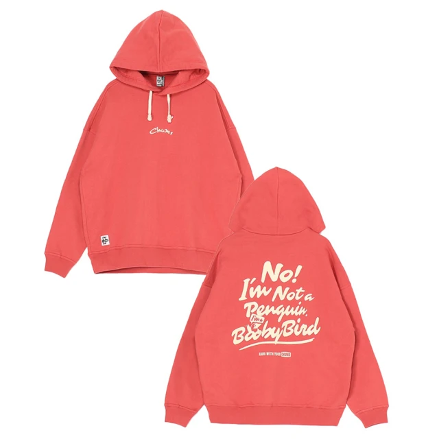 CHUMS CHUMS 休閒 Oversized Im Not A Penguin P/O Parka連帽上衣 玫紅色 男(CH001469R129)