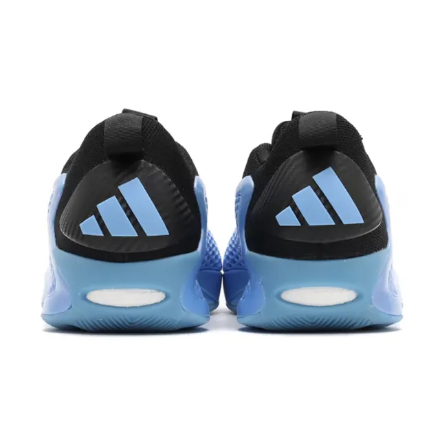 【adidas 愛迪達】籃球鞋 男鞋 運動鞋 包覆 緩震 ANTHONY EDWARDS 1 LOW 黑藍 JQ6139
