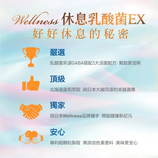 【Wellness】休息乳酸菌EX-單入(30包/盒 調整體質 幫助消化 維持消化道機能)