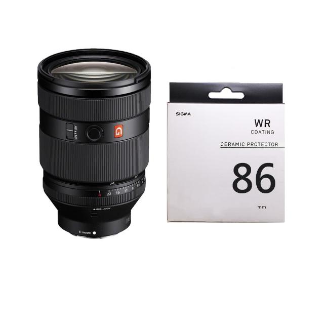 【SONY 索尼】SEL2870GM FE 28-70mm F2 GM+SIGMA WR CERAMIC UV 86mm 陶瓷濾鏡(公司貨)
